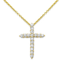 Load image into Gallery viewer, Cross Diamond Necklace
