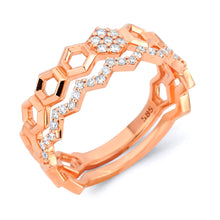 Load image into Gallery viewer, Rose Gold Diamond Bands