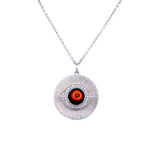 Load image into Gallery viewer, Murano Glass Against Evil Eye Pendant