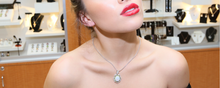Load image into Gallery viewer, Australian Opal & Diamond Necklace