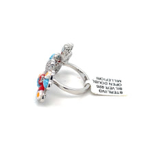 Load image into Gallery viewer, Murano Glass Silver Ring
