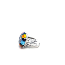 Load image into Gallery viewer, Murano Glass Silver Ring
