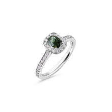 Load image into Gallery viewer, Diamonds &amp; Green Alexandrite Ladies Ring
