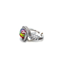 Load image into Gallery viewer, Murano Glass Silver Ring
