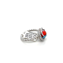 Load image into Gallery viewer, Murano Glass Silver Ring
