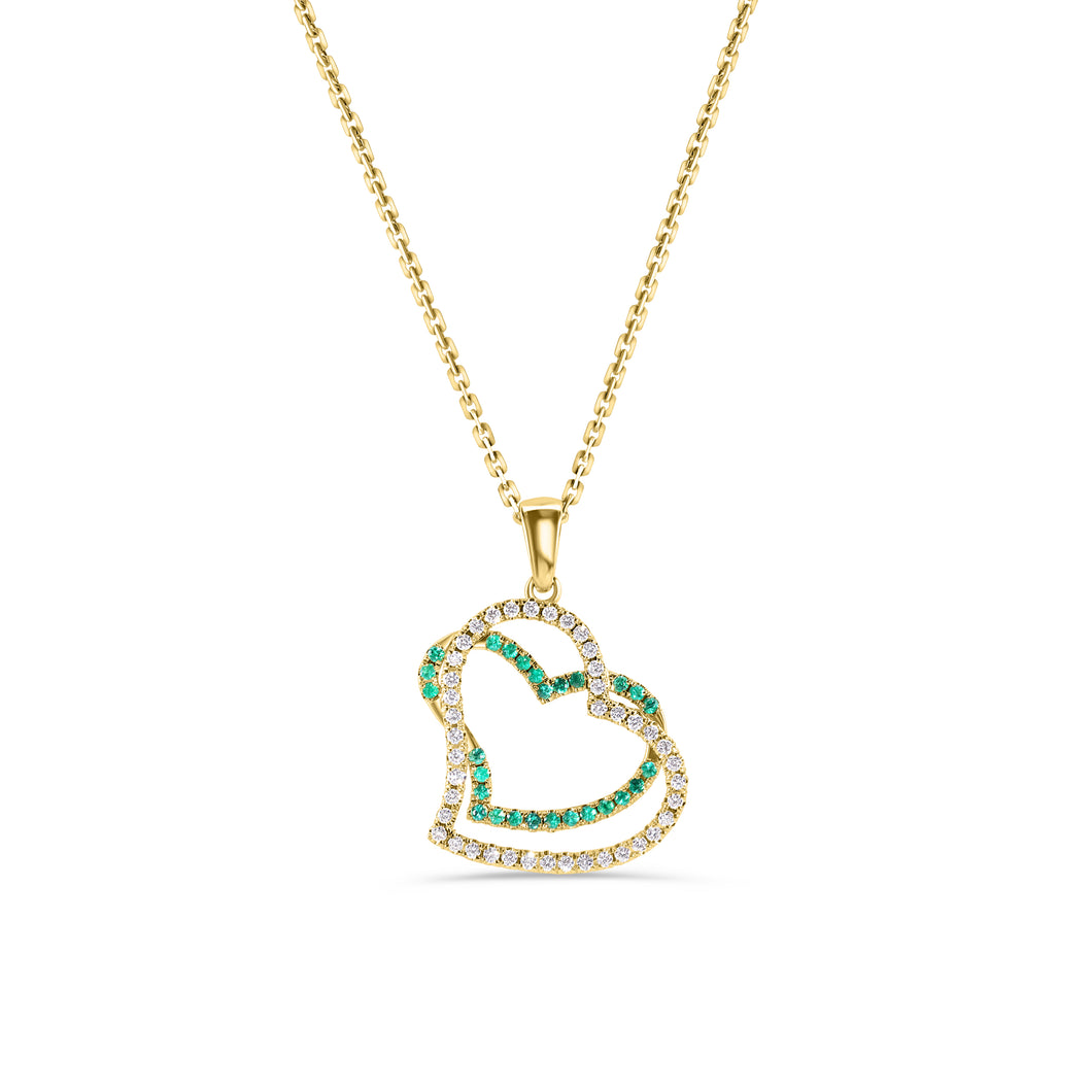 Double Heart Necklace