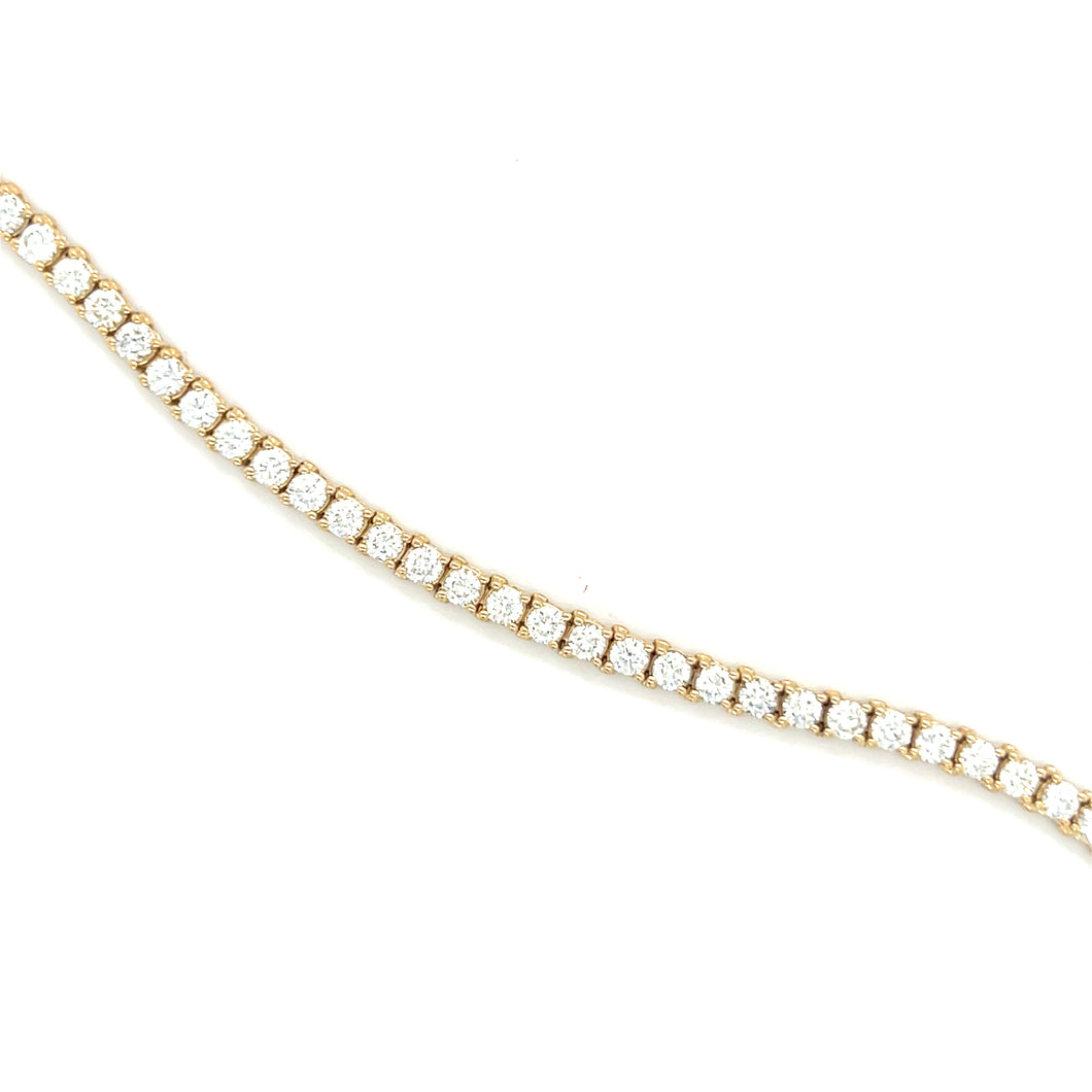 Diamond Tennis Bracelet Yellow Gold