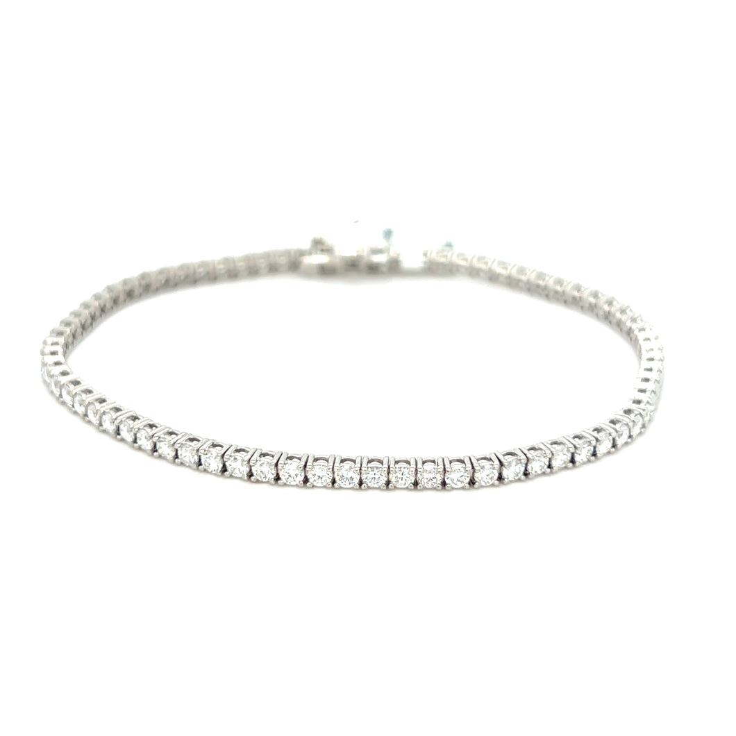 White Gold Tennis Bracelet