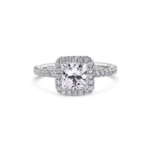 Load image into Gallery viewer, Princess Cut Lab Grown Diamond Ladies Ring set in 14K White Gold
