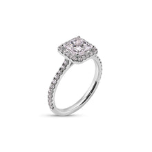 Load image into Gallery viewer, Princess Cut Lab Grown Diamond Ladies Ring set in 14K White Gold
