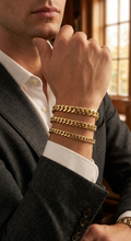 Load image into Gallery viewer, Men's Cuban Link Bracelet in 14K Yellow Gold
