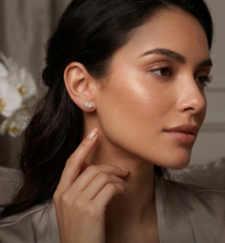 Load image into Gallery viewer, 2 Carat Marquise Brilliant Lab Grown Earrings set in 14K Yellow Gold
