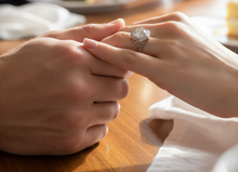 Load image into Gallery viewer, Art Deco Ladies Ring 1920's set in 14K White Gold
