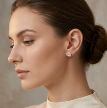 Load image into Gallery viewer, 2 Carat Pear-Shaped Lab Grown Diamond Earrings set in 14K Yellow Gold
