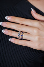 Load image into Gallery viewer, Blue Sapphire &amp; Diamond Bands.
