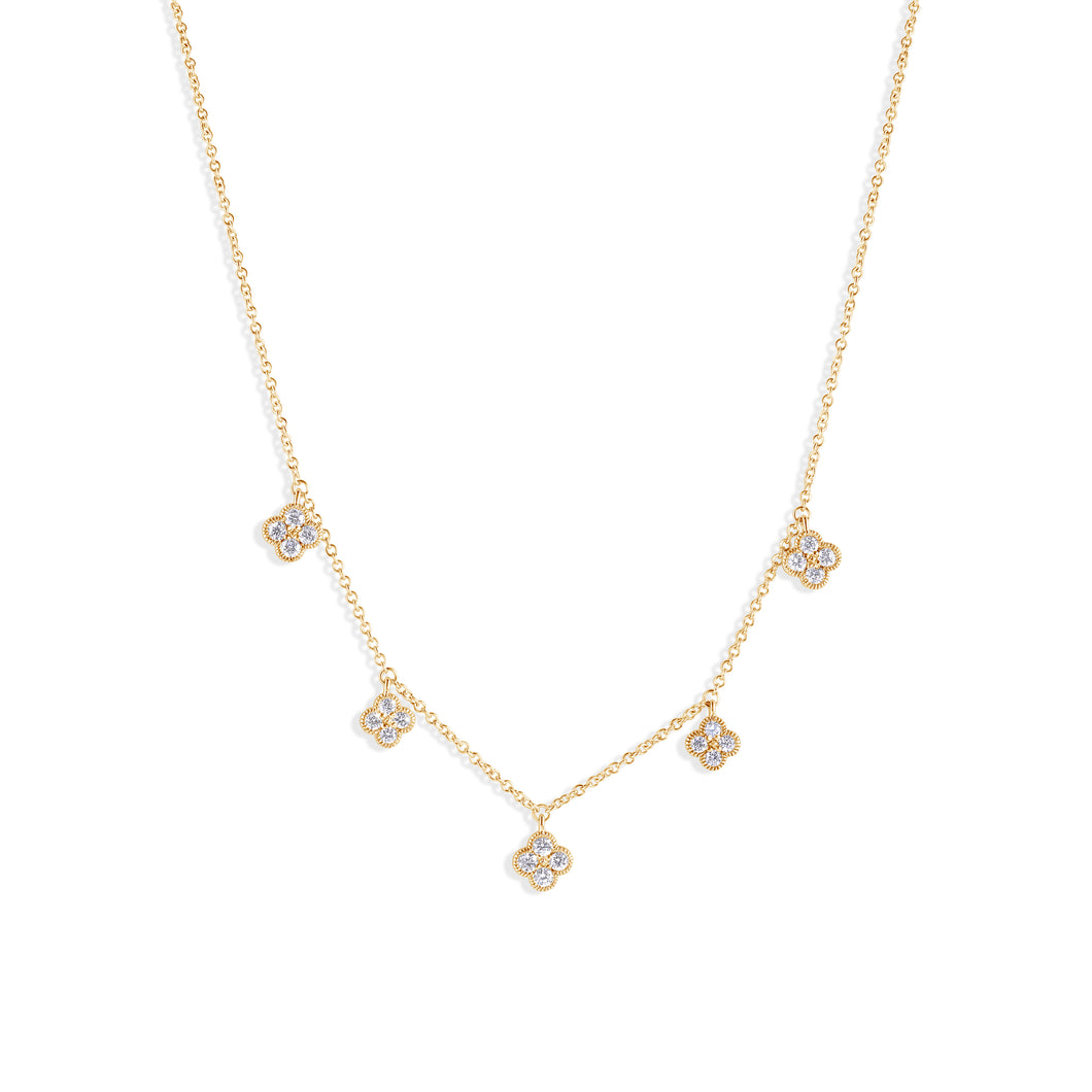 Clover Diamond Neclace