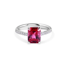 Load image into Gallery viewer, Diamond &amp; Pink Tourmaline Ring.
