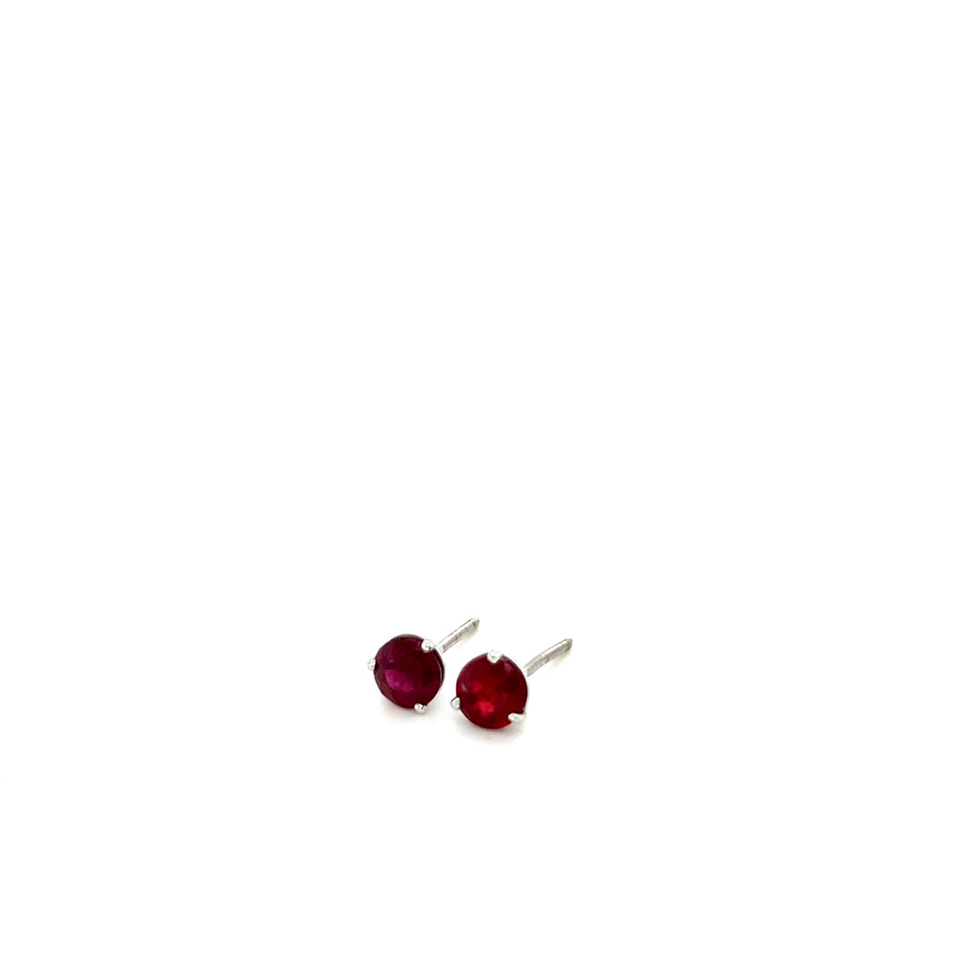 Zambian Ruby Studs