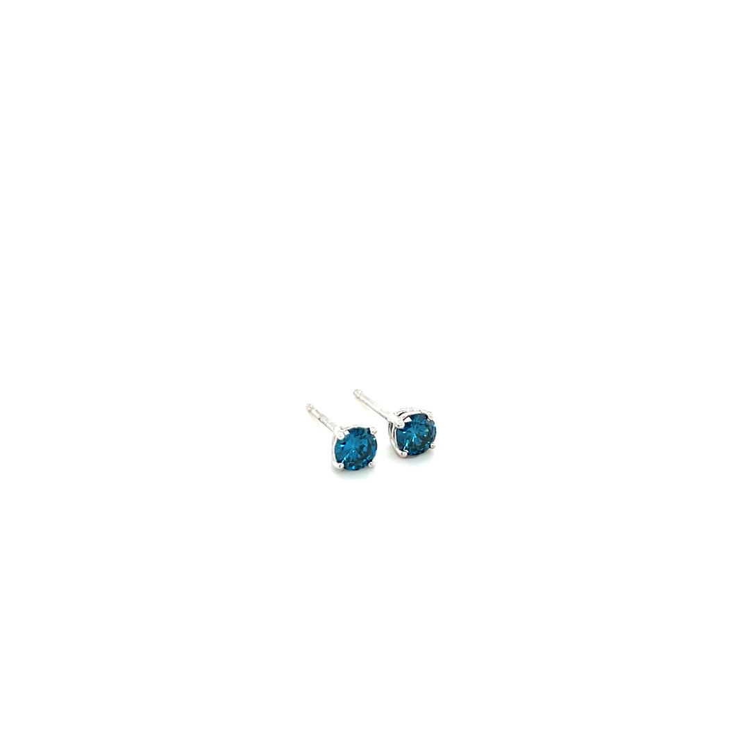 Blue Diamond Studs