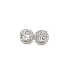Load image into Gallery viewer, Double Halo Diamond Studs
