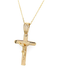 Load image into Gallery viewer, Cross Pendant 14K Italian Yellow Gold
