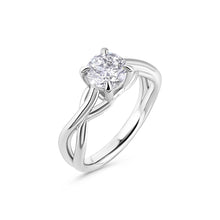 Load image into Gallery viewer, Braided Platinum Engagement Ring
