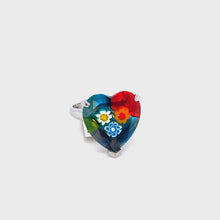 Load and play video in Gallery viewer, Murano Glass Silver Ring
