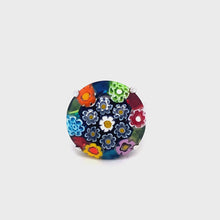 Load and play video in Gallery viewer, Murano Glass Silver Ring

