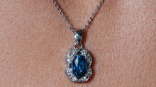 Load image into Gallery viewer, Purple Sapphire &amp; Diamond Necklace
