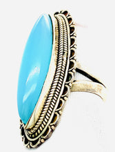 Load image into Gallery viewer, Sterling Silver and Chalcedony Cocktail Ring
