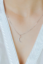 Load image into Gallery viewer, Crescent Moon Diamond Necklace
