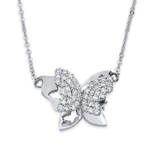 Load image into Gallery viewer, Butterfly Diamond Necklace &amp; Earrings Set
