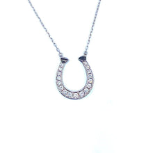 Load image into Gallery viewer, Diamond Horseshoe Necklace
