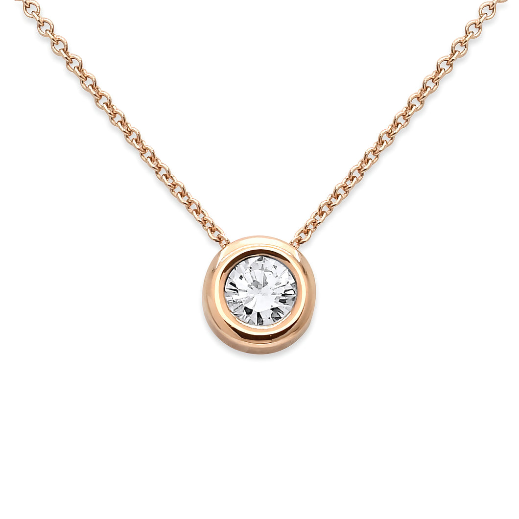 Round Brilliant Diamond Necklace