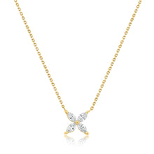 Load image into Gallery viewer, Marquise Yellow Gold Diamond Necklace
