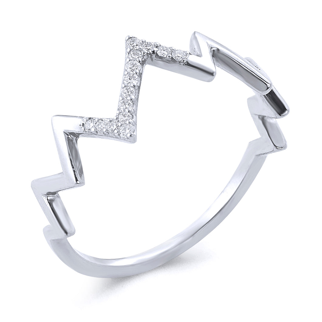 Heartbeat Diamond Ring