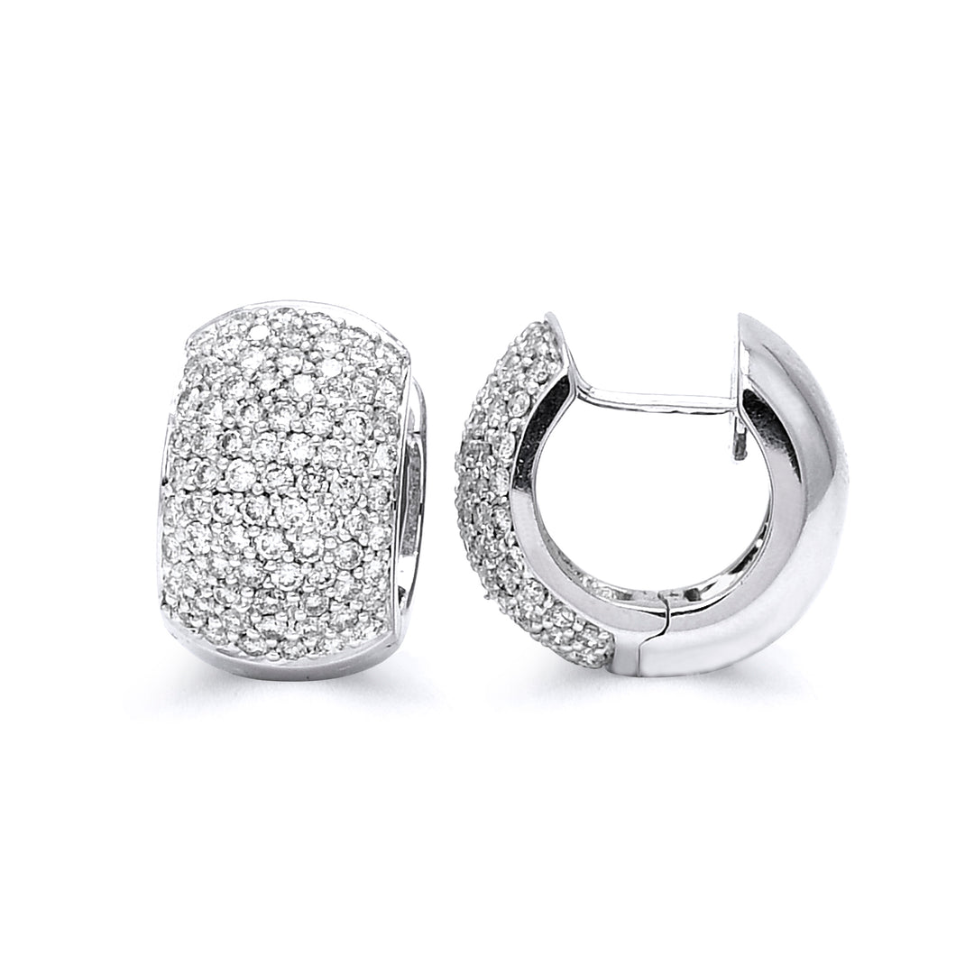 Diamond Hoop Earrings