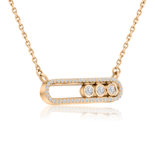 Load image into Gallery viewer, Bezel Sliding Diamond Necklace
