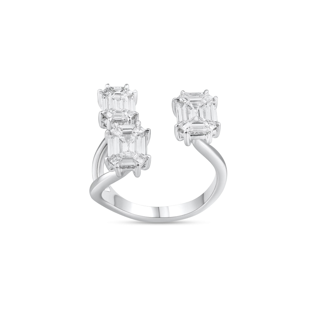 Diamond Puzzle Ladies Ring