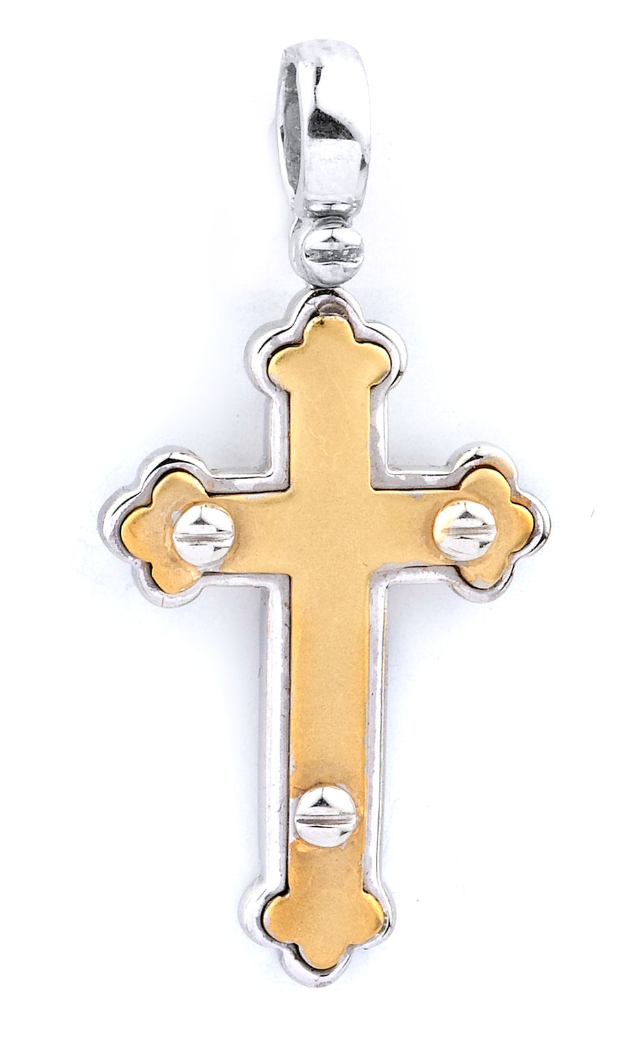 18K Gold Cross Pendant