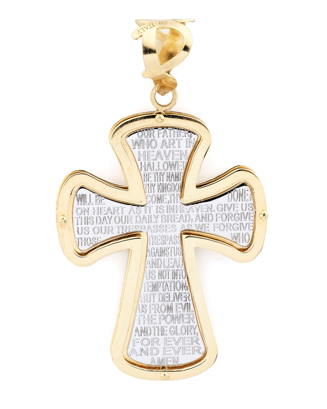 18K Gold Cross Pendant