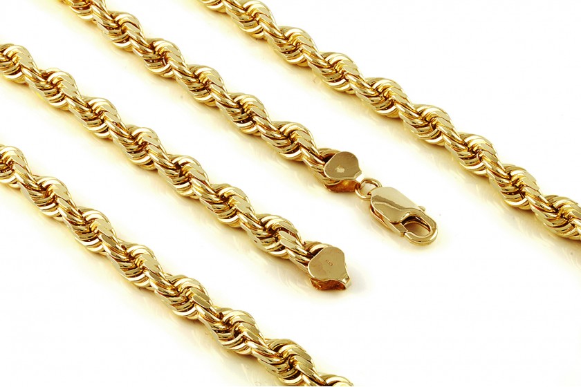 Yellow Gold Rope Chain