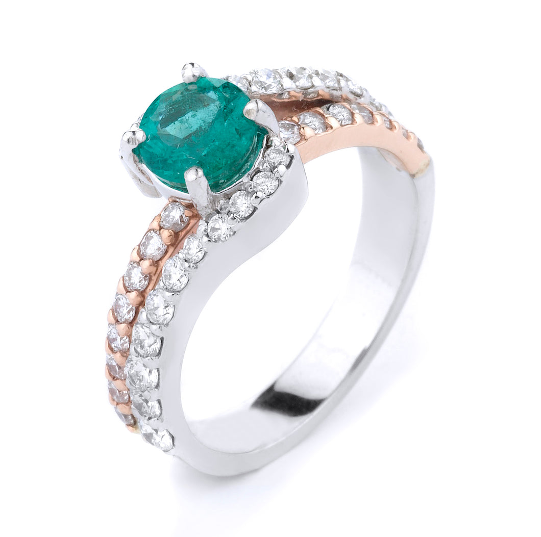 Emerald & Diamond Ring