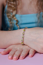Load image into Gallery viewer, Peridot &amp; Pink Sapphire Bracelet
