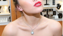 Load image into Gallery viewer, Australian Opal &amp; Diamond Necklace
